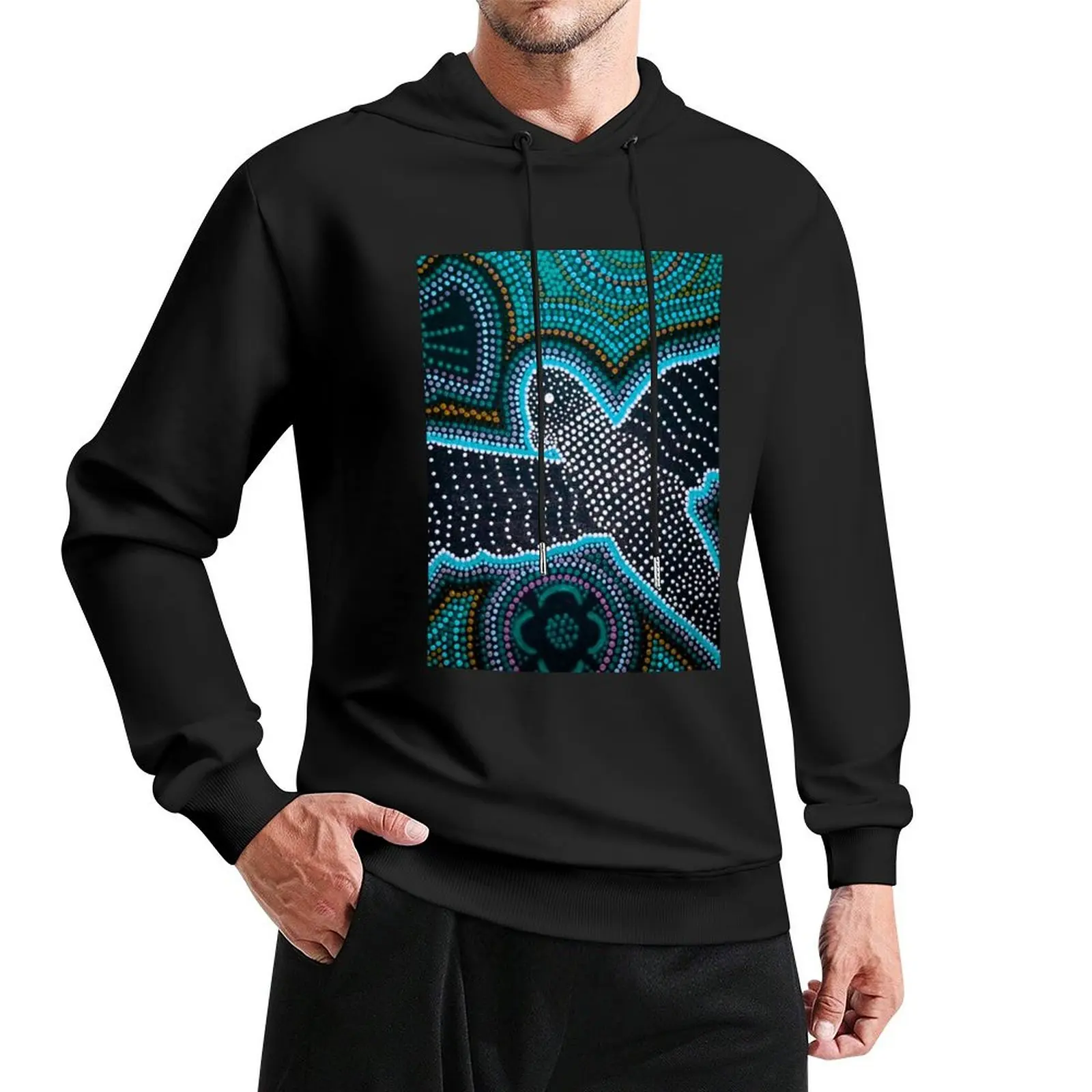 

Black cockatoo- blue dreaming Pullover Hoodie mens designer clothes hoodies for men