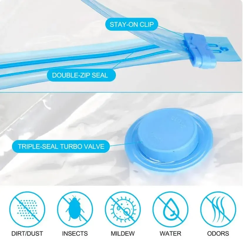 كيس ضغط الفراغ مضخة كهربائية مضخة شفط صغيرة ماكينة سد الفراغات توفير المساحة للملابس منظم الطعام