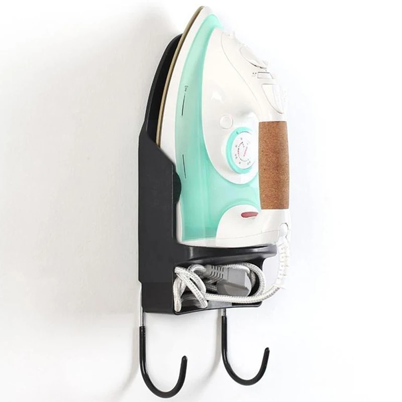 Door Wall Mounted Ironing Board Storage Holder Heat-resistant Hotel Household Electric Iron Hanging Rack Hair Dryer Stand