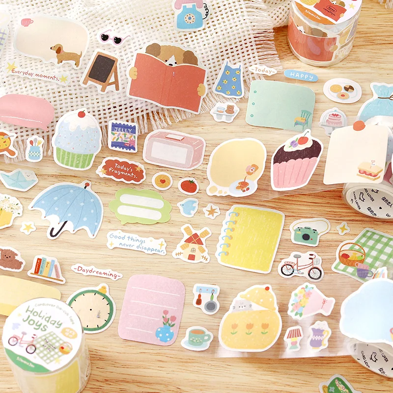50mmx3m Cartoon Die-Cutting Tape Cute Decor Self-Adhesive Cr
