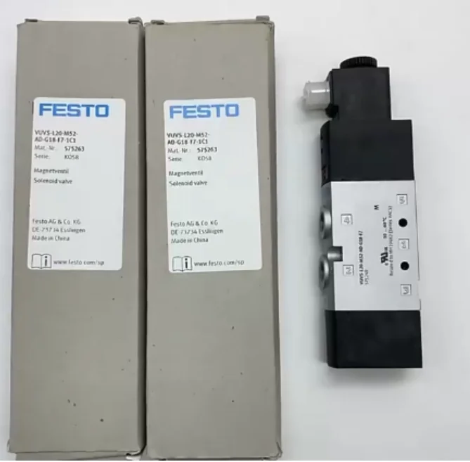 

New original FESTO solenoid valve 575249-VUVS-L20-M52-AD-G18-F7 575263-VUVS-L20-M52-AD-G18-F7-1C1