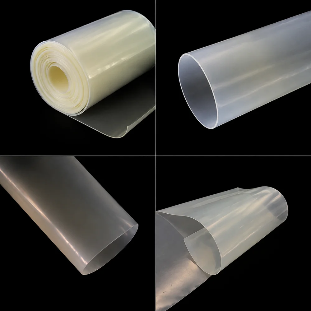 Transparent PVC Heat Shrink Tubing Wide 30-100mm Dustproof/good sealing/protective tube for instrument and equipment circuits