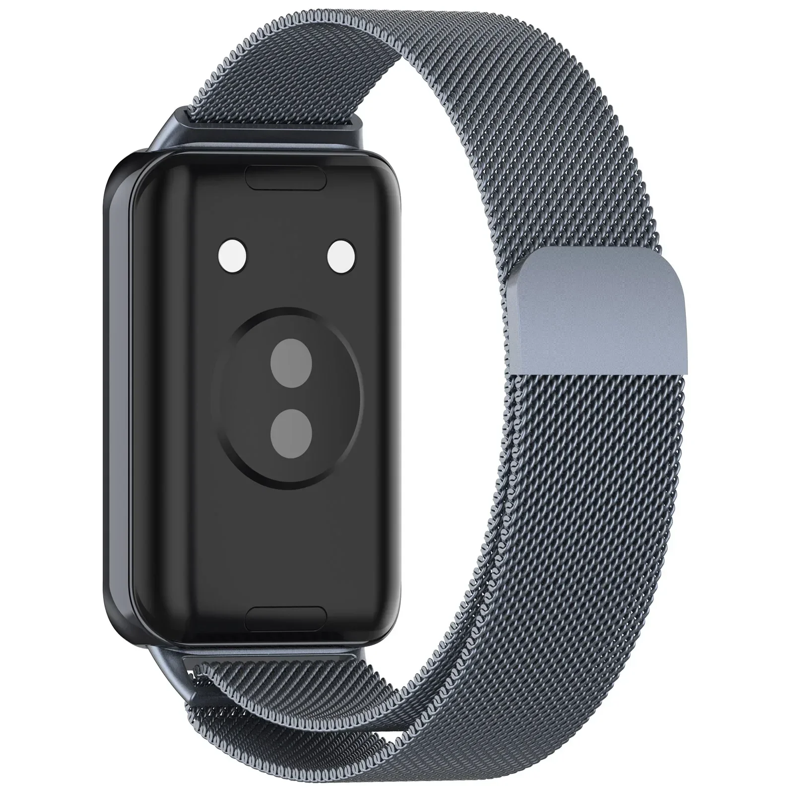Honor Band用ミラネーゼループストラップ,ステンレススチール製磁気ブレスレット,Huawei Honor Band9用メタルリストバンド