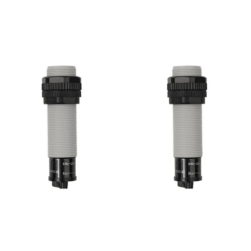 【MUST-HAVE】2 Pcs CR18-8DN M18 Capacitive Proximity Switch Sensor New High Quality