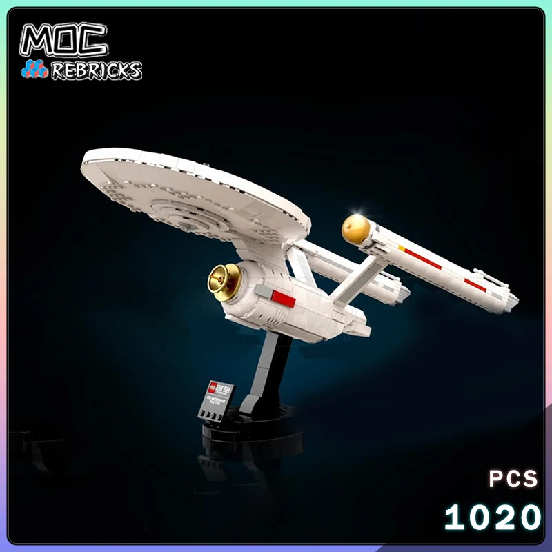 MOC Star Trek USS Thunderchild Enterprise NCC-1701 échelle Midi Voyager bloc de construction modèle originalité briques jouet cadeau de vacances