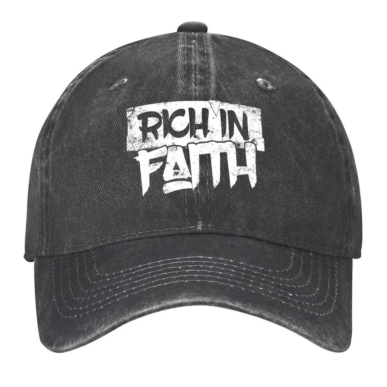 

Rich in Faith Baseball Cap Streetwear Military Tactical Cap custom Hat Mountaineering Mens Tennis Women's