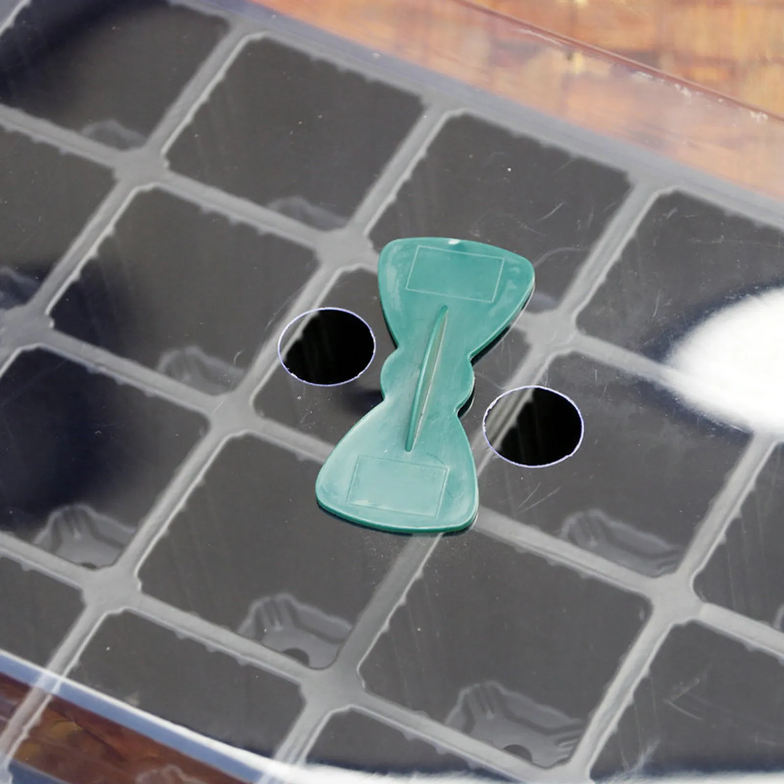 4Sets Plant Germination Tray 24 Cells Seedling Box Transparent Lid Small Handle Turning Breather Hydroponic Grow Nursery Pot