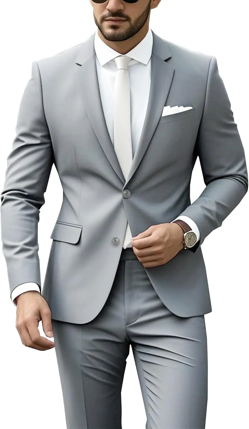 

Мужские костюмы классического кроя, комплект из 2 предметов, формальный смокинг с двумя пуговицами, пиджак, костюмы, брюки, комплект для свадьбы, делового выпускного вечера