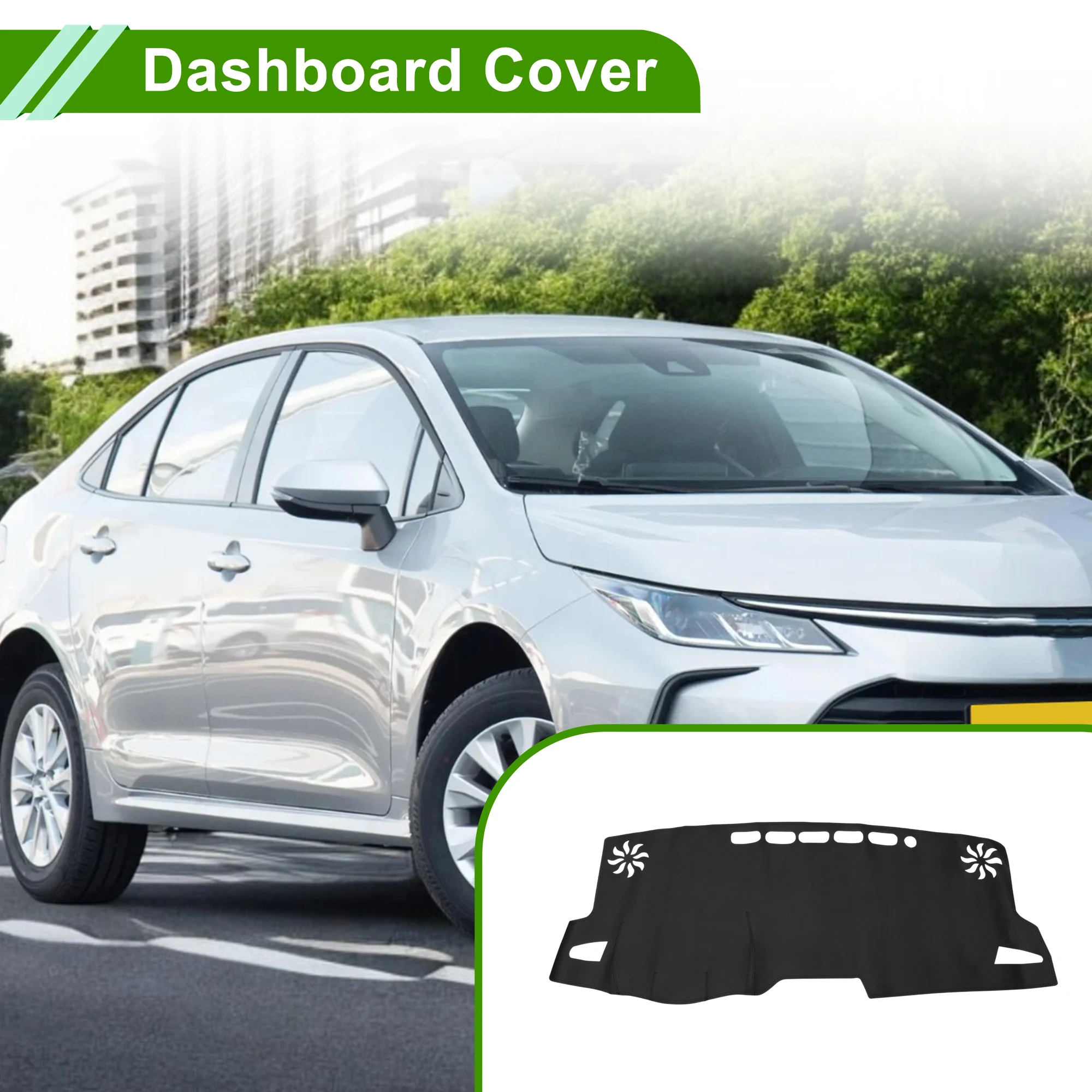 

UXCELL чехол на приборную панель для Toyota Corolla 2019-25, коврик для приборной панели, ковер, центральная консоль, коврик для приборной панели, салон автомобиля