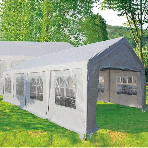 4X 6M Other Sizes Pe Carport With Windows Strong Windproof Waterproof Trade Show Tent Outdoor Product Gazebo Carports