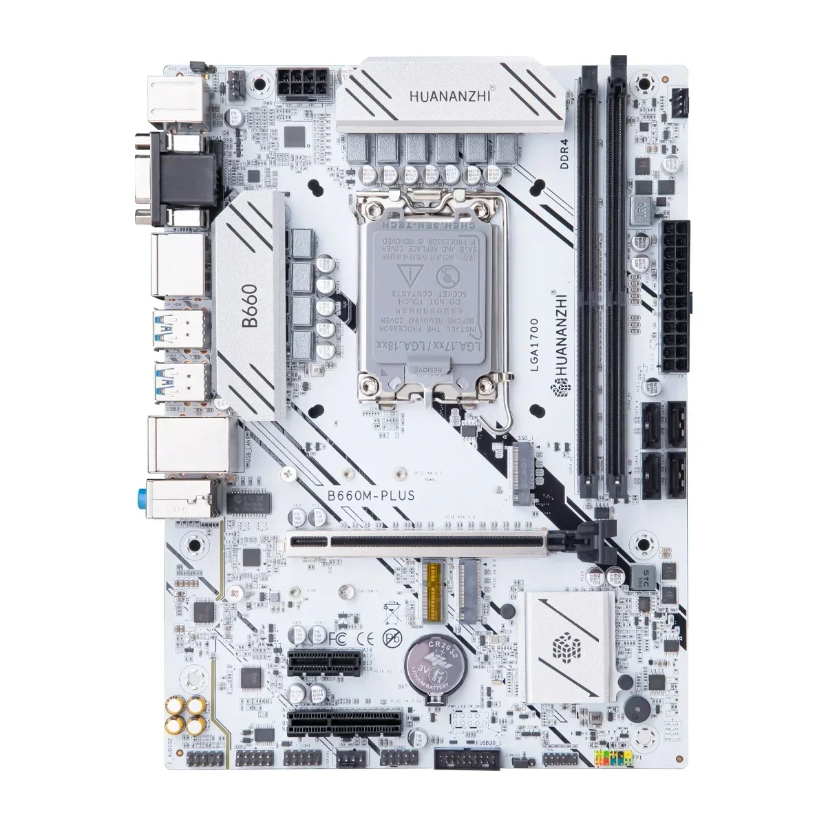 

HUANANZHI B660M PLUS M-ATX DDR4 Motherboard Support 12 13 Gen（ Intel LGA 1700 CPU 12100F/12400F/12490F/12600F/12700F/13600F）