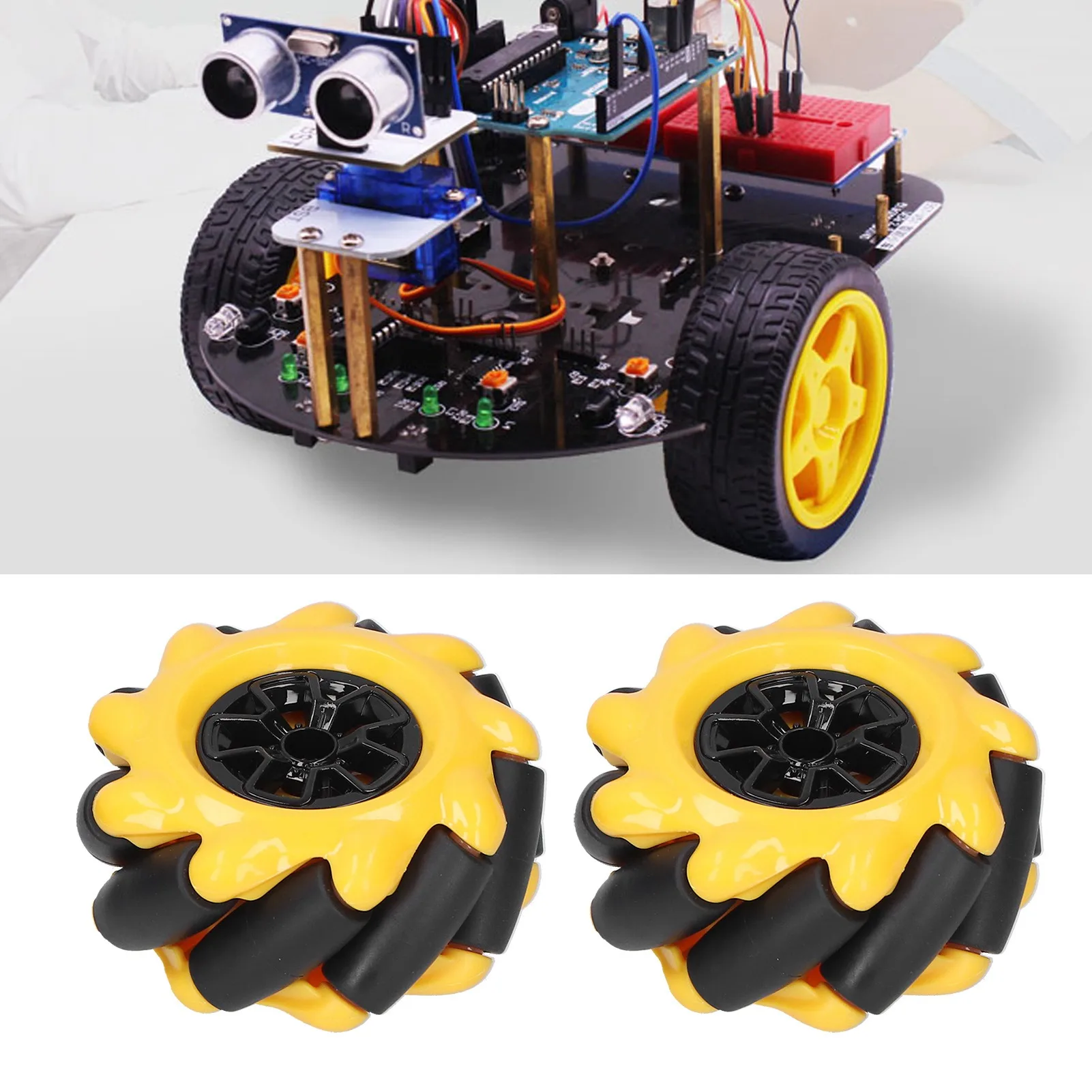Mecanum Wheel Mecanum Wheel OmniDirectional Smart Robot Car Parts Accessories DIY  Components 60mm Omni‑Directional Wheel
