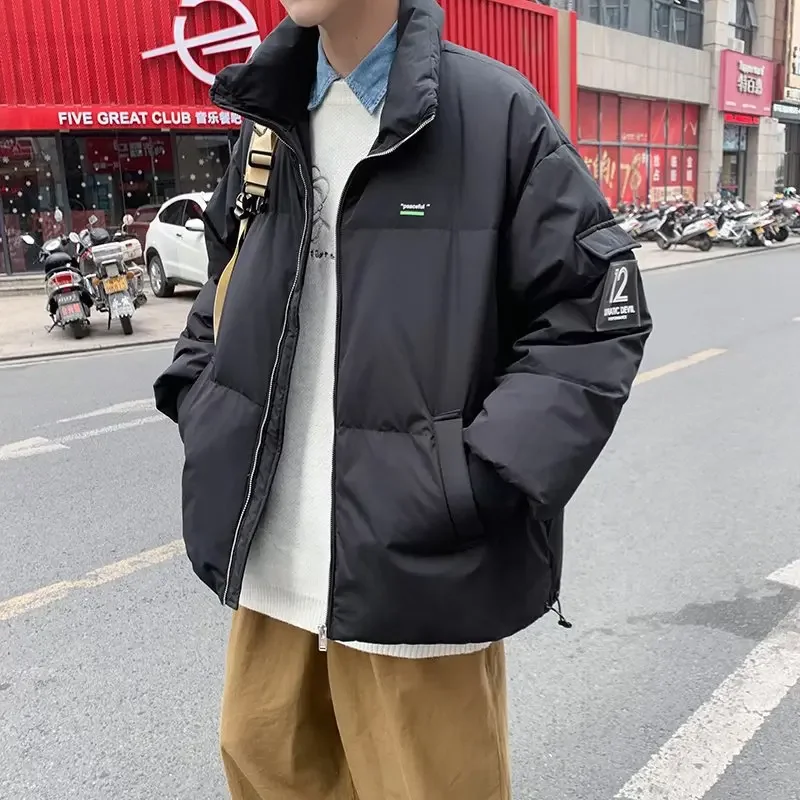 Tooling Cotton-padded Clothes Men's Winter Korean Version Loose Ins Trendy Brand Cotton-padded Jackets Hong Kong Style Handsome