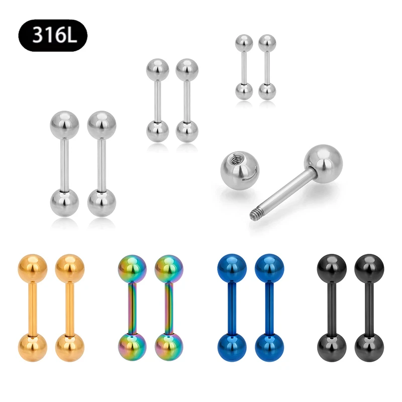 

10pcs Mix Body Piercing Jewelry Lot Stainless Steel Nose Ear Belly Lip Tongue Ring Captive Bead Eyebrow Bar Piercing Lot Jewelry