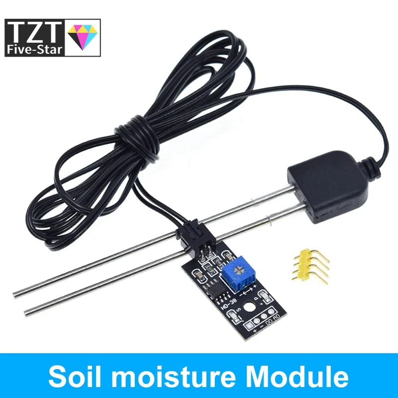 TZT Capacitive Soil Moisture Sensor Module / Soil Humidity Digital Display Relay Control Module Automatic Watering For Arduino