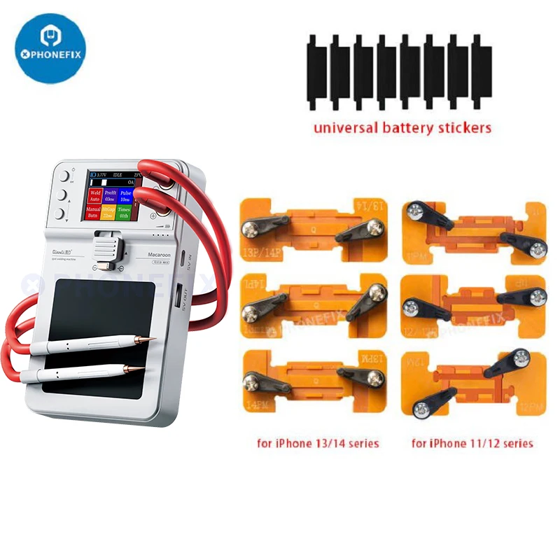 Imagem -04 - Micro Soldador Ponto para Reparação Iphone Qianli Macaron Max Faça Você Mesmo Portátil Máquina de Solda a Ponto Flex Bateria Substituição Ferramenta Reparação Iphone