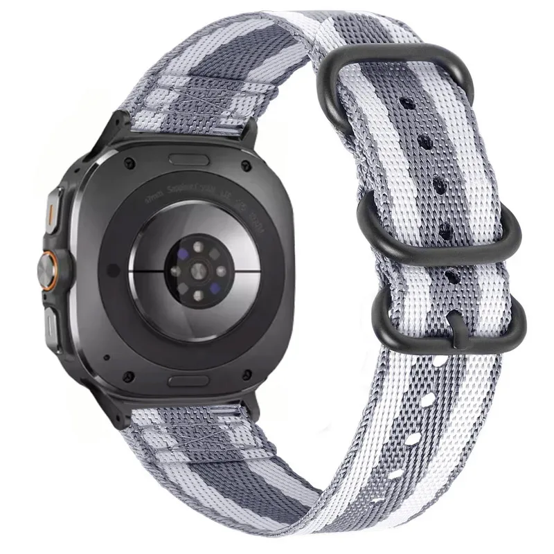 Браслет холщовый для смарт-часов Samsung Galaxy Watch Ultra 47 мм, Нейлоновый Регулируемый Браслет для Galaxy Watch Ultra 47 мм