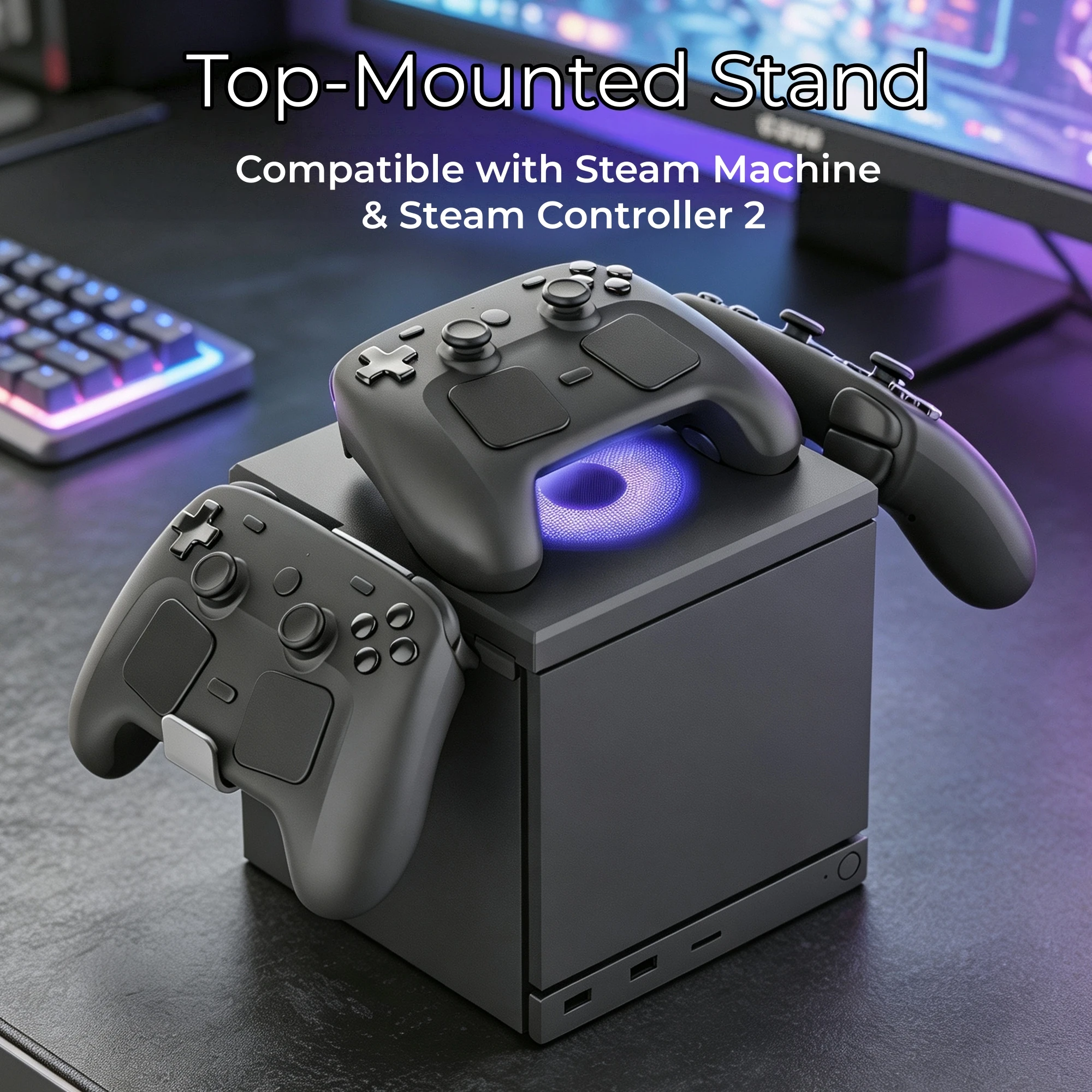 Gaming Accessories Store - Supporto Superiore per Console Steam, Aderente