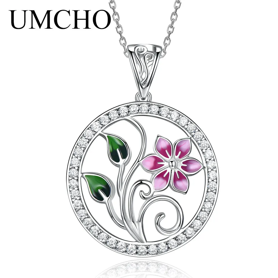 

Flower Pendant Hollowed-out Design S925 Silver Necklace for Women Gift Party New 2026
