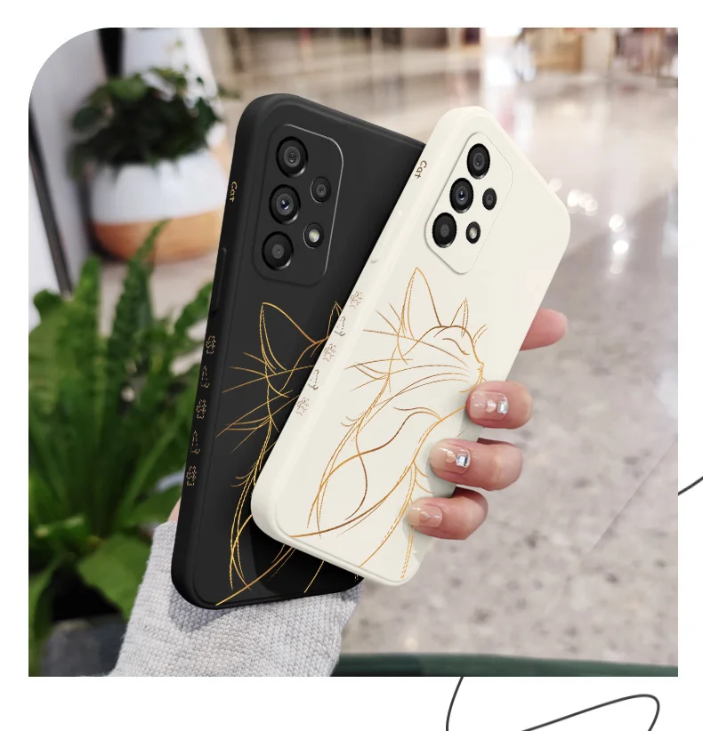 Stolze Katze Fall für Samsung Galaxy A56 A36 A26 A17 A16 A07 A06 A73 A53 A33 A23 A13 A72 A52 A32 A22 A12 A71 A51 A31 A21S 5G Abdeckung – Detail 4