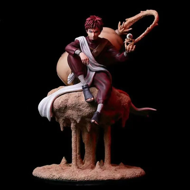 

22cm Bandai Naruto Anime Figure Gaara toys model Action Figures Statue Collection Desktop decoration Pendant kids birthday Gifts