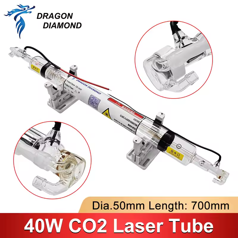 40W Co2 Laser Tube Length 700MM Glass Laser Lamp for Co2  Laser Engraving Cutting Machine K40 Series High Quality - Image 9