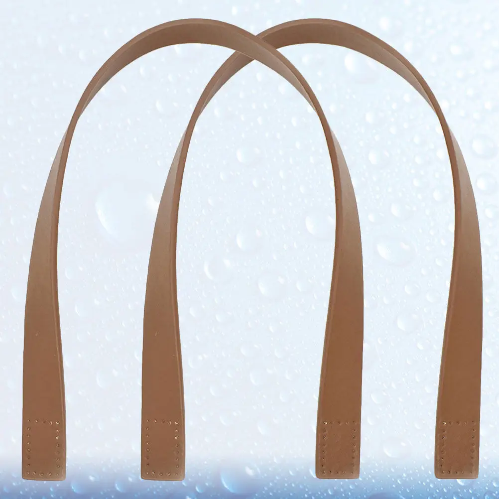 

2Pcs Premium PU Tote Bag Strap Replacement Handle Rivet Style Classic Straight Strip Wrist Strap for DIY Bag Accessories