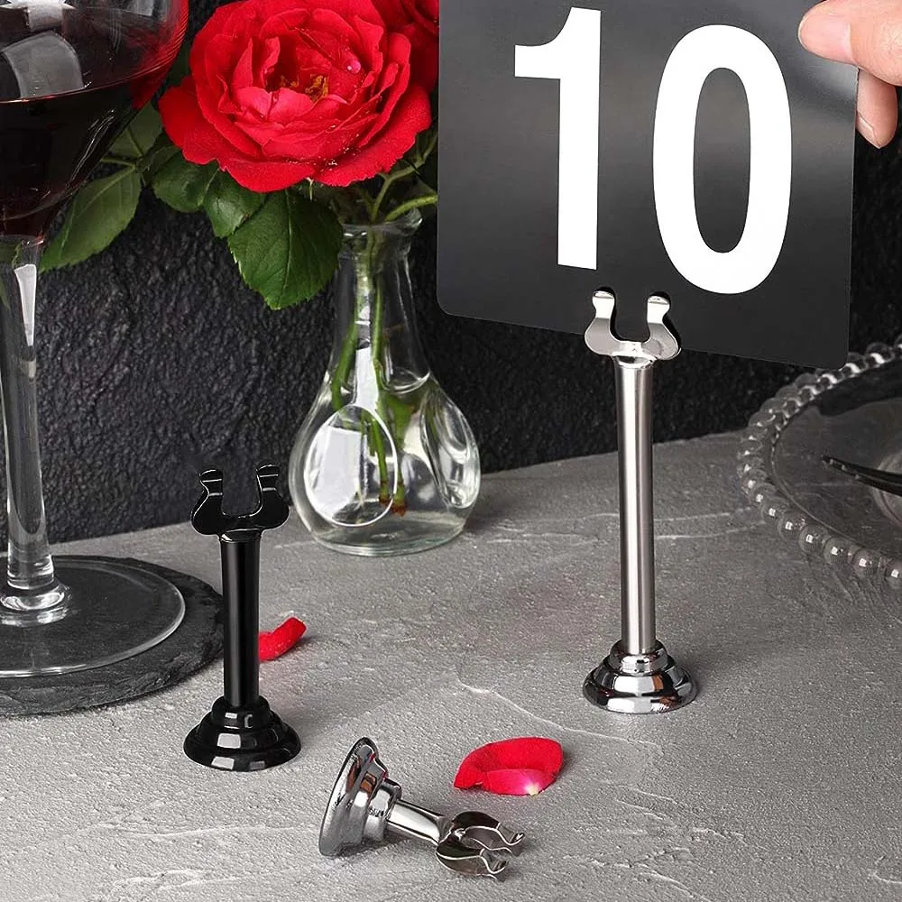 1.5/3.2 InchSilver Triton Harp Clip Style, Place Card/Table Number Holder