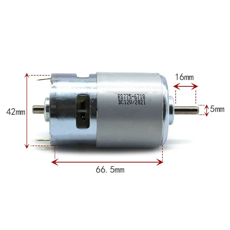 775 motor (12-24V double ball bearing) high speed high torque DC motor DIY table saw model tool parts