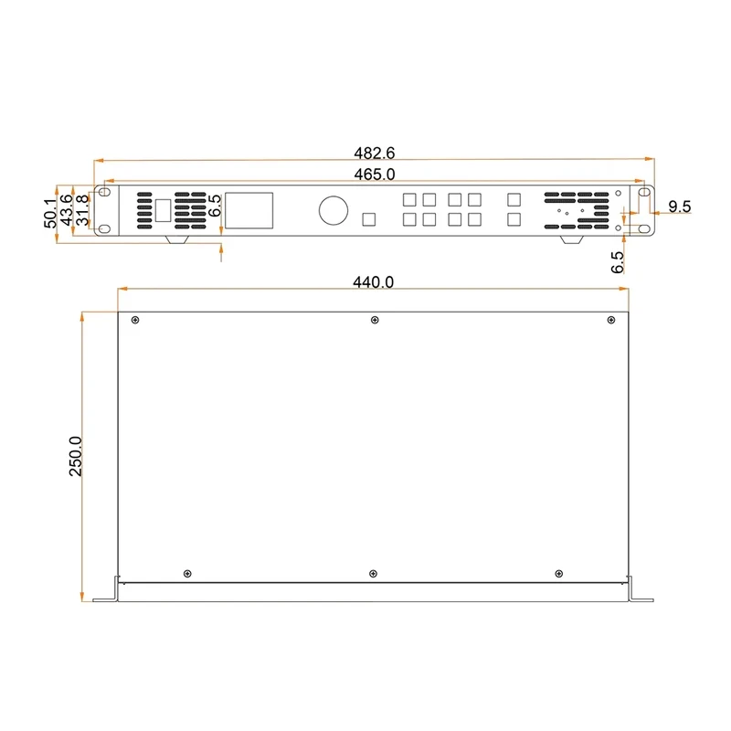 Novastar V1060n Prosesor Video LED Pengontrol All-in-One, Prosesor Tampilan LED, Pengontrol Video LED