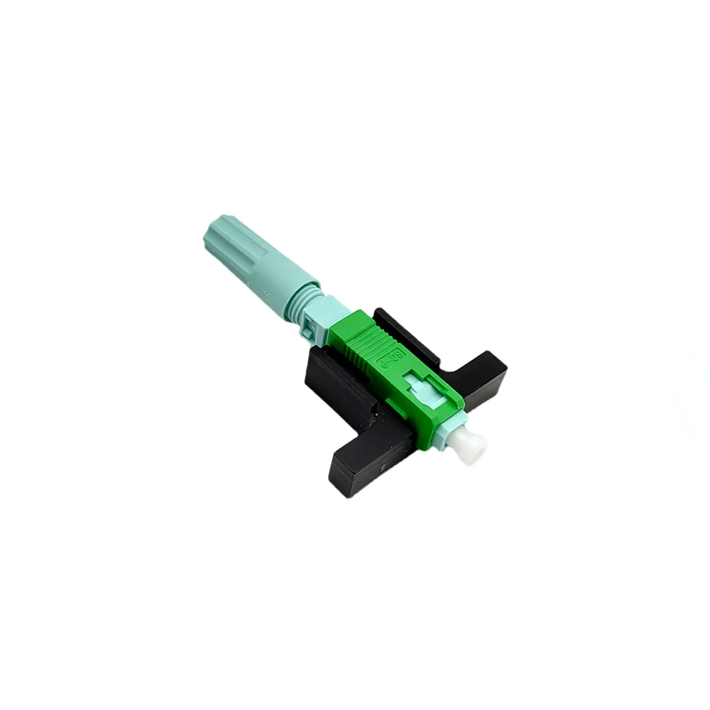 10 Pieces SC UPC/APC Fiber Optic Connector Simplex SM Single Mode Cold Connection Circle/Square FTTH for Drop Fiber Cable
