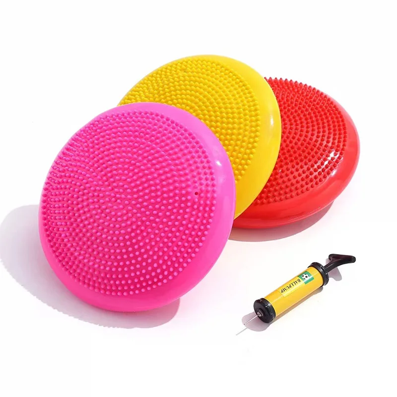 Inflated Wobble Cushion Wiggle Seat For Sensory Balance Training Stepping Stones Physical Therapy Toys Adults Kids