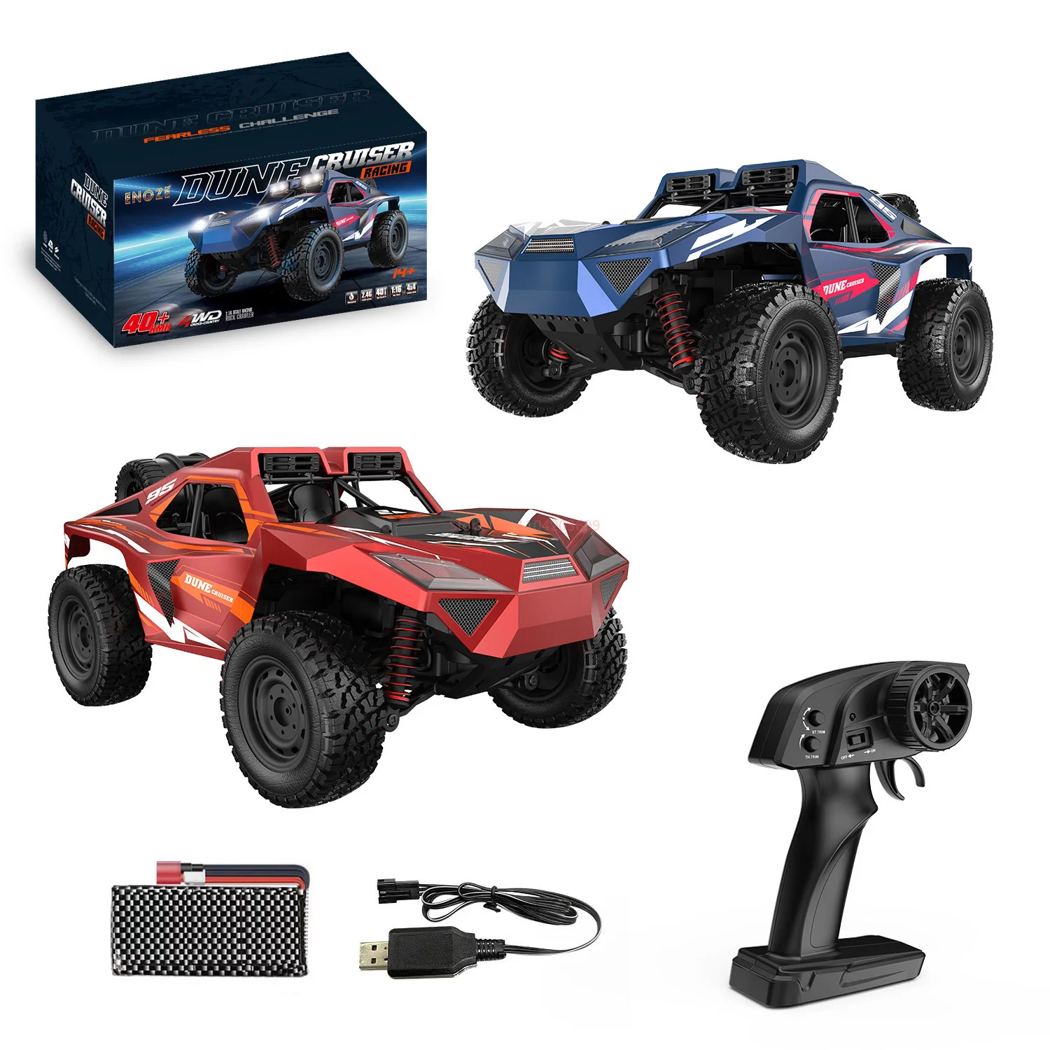 2024 Nieuw product 1:16 Volledige schaal Hoge snelheid off-road pick-up Klimvoertuig 4WD Waterdicht Drift Afstandsbediening Voertuig Cadeau