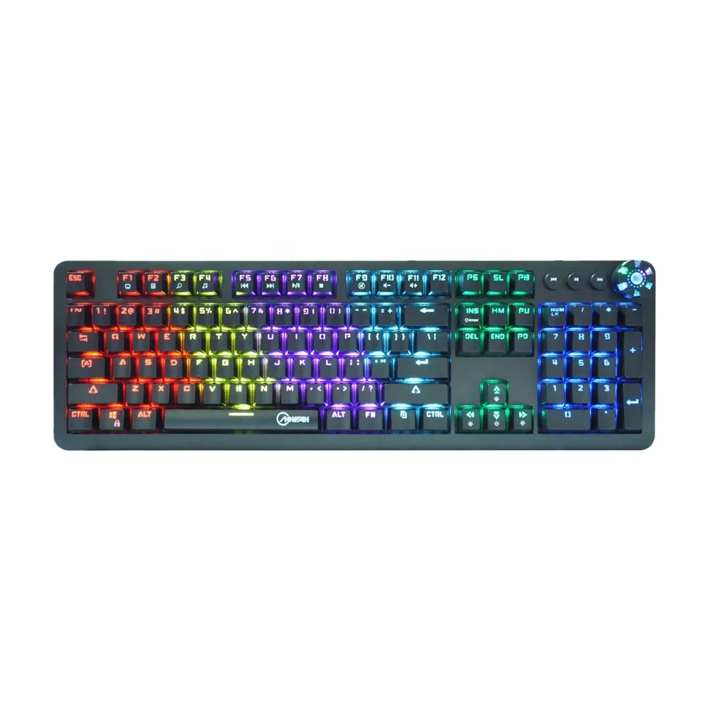 2020 new glitter gaming keyboards with calculator keyboard black led keyboard