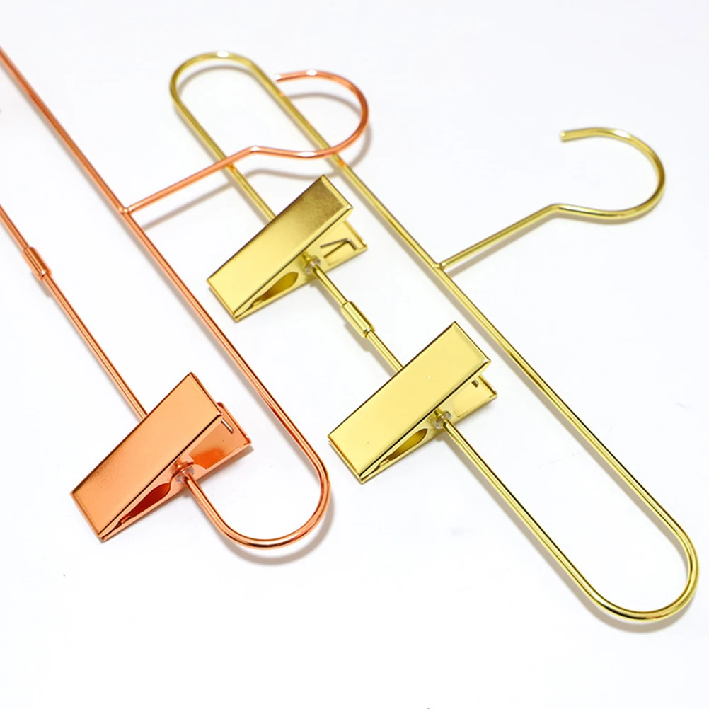 

Retractable Multi-Function Metal Drying Clips Strong Load-Bearing Space-Saving Non-Slip Hangers Closet Kitchen Use Golden Color
