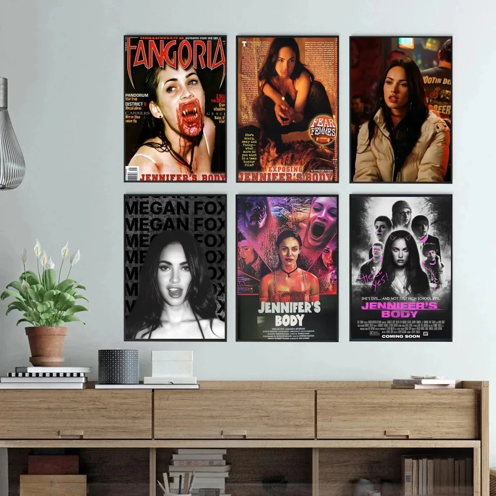 البوب فيلم جنيفر الجسم المشارك ذاتية اللصق الفن مقاوم للماء ورقة ملصق مقهى بار غرفة جدار ديكور