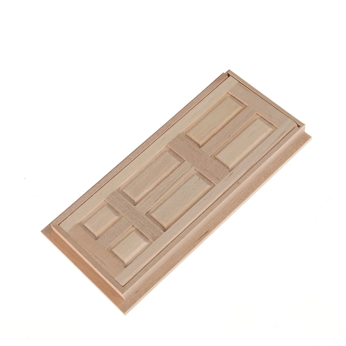 

Деревянная дверь для миниатюрного домика, масштаб 1:12, натуральная отделка, неокрашенная, 6-панельная, для самостоятельной сборки, замена аксессуаров для миниатюрных домиков