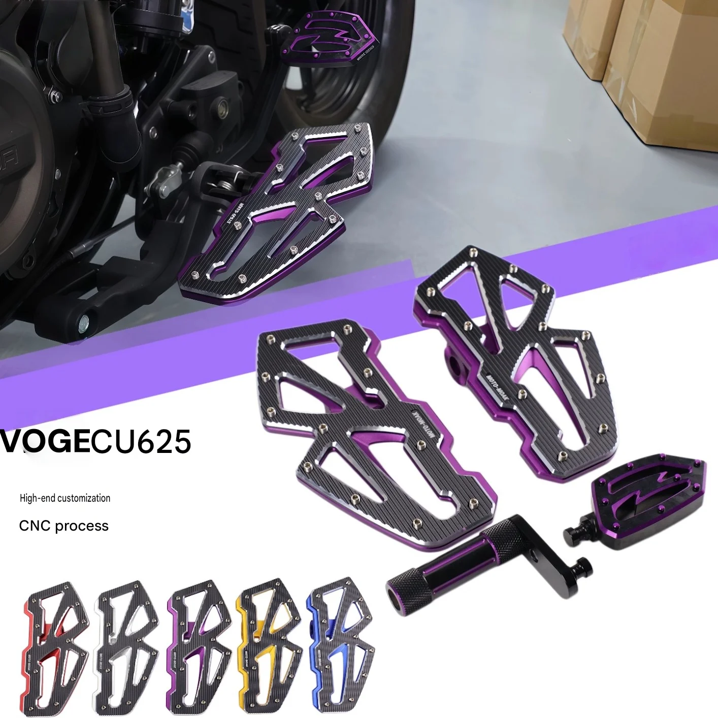 FOR VOGE CU625 American Style Dual Direction Forward Back Shift Lever Assembly Widened Front And Rear Floorboards Multi-position