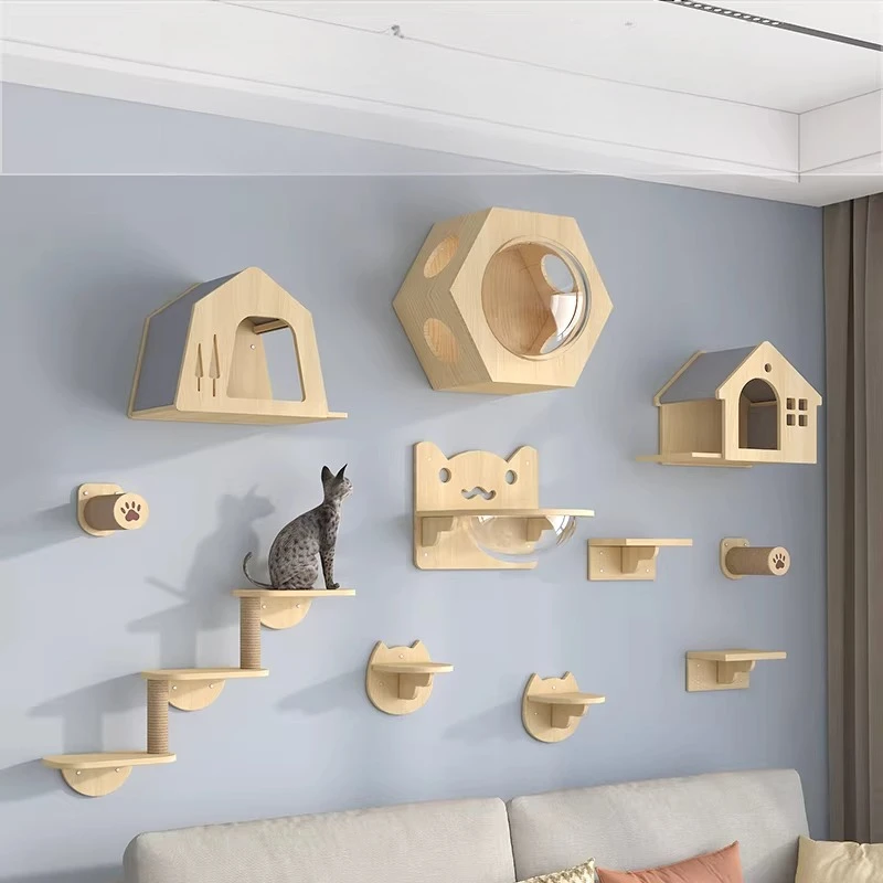 

Wall Cat Climbing Frame Wall Cat Wall Cat Jumping Platform Cat Nest Wall Mounted Cat Climbing Frame Wall Mounted