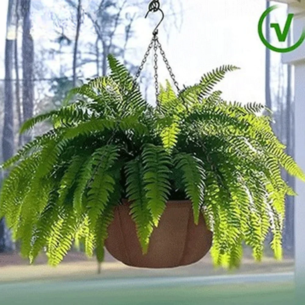 

3pcs/SetFabric Hanging Planters For Indoor And Outdoor Plants 10/12 Inch Drainage Design Rust-Resistant Chain Brown