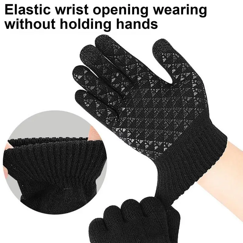 Heated Gloves 1 Pair 5V Electric Hand Warmer Full Finger Multifunctional Heated Ski Gloves USB Rechargeable Hand Warming Gloves