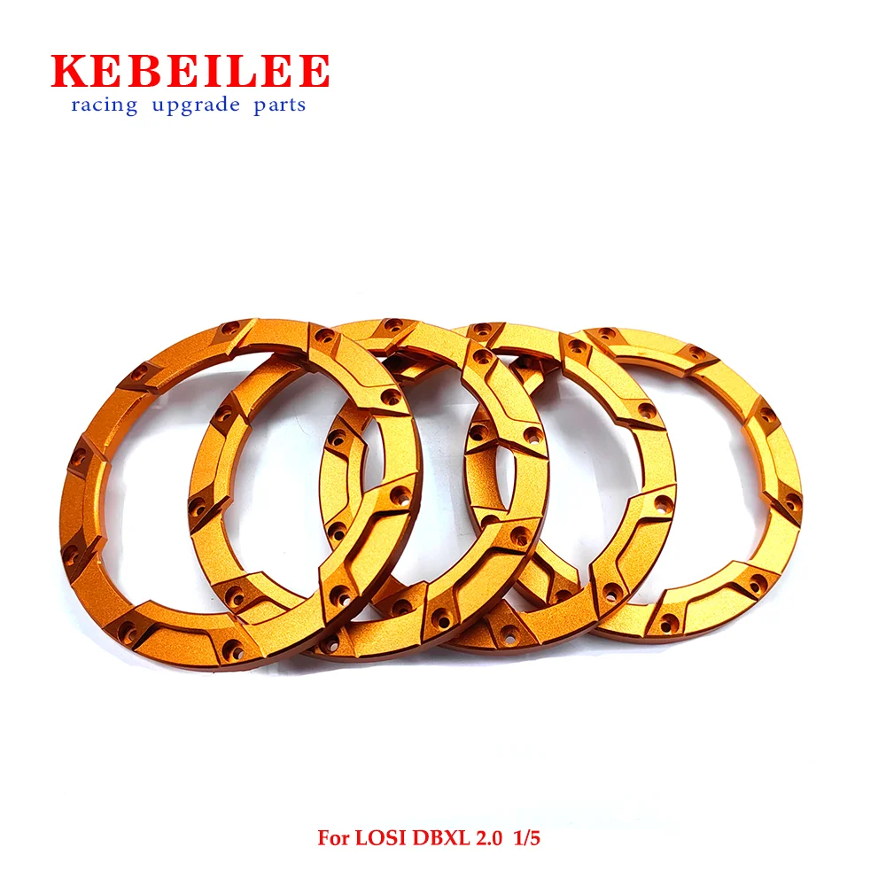 KEBEILEE CNC Aluminum outer beadlock ring For LOSI DBXL2.0 1:5 wheel 4pcs