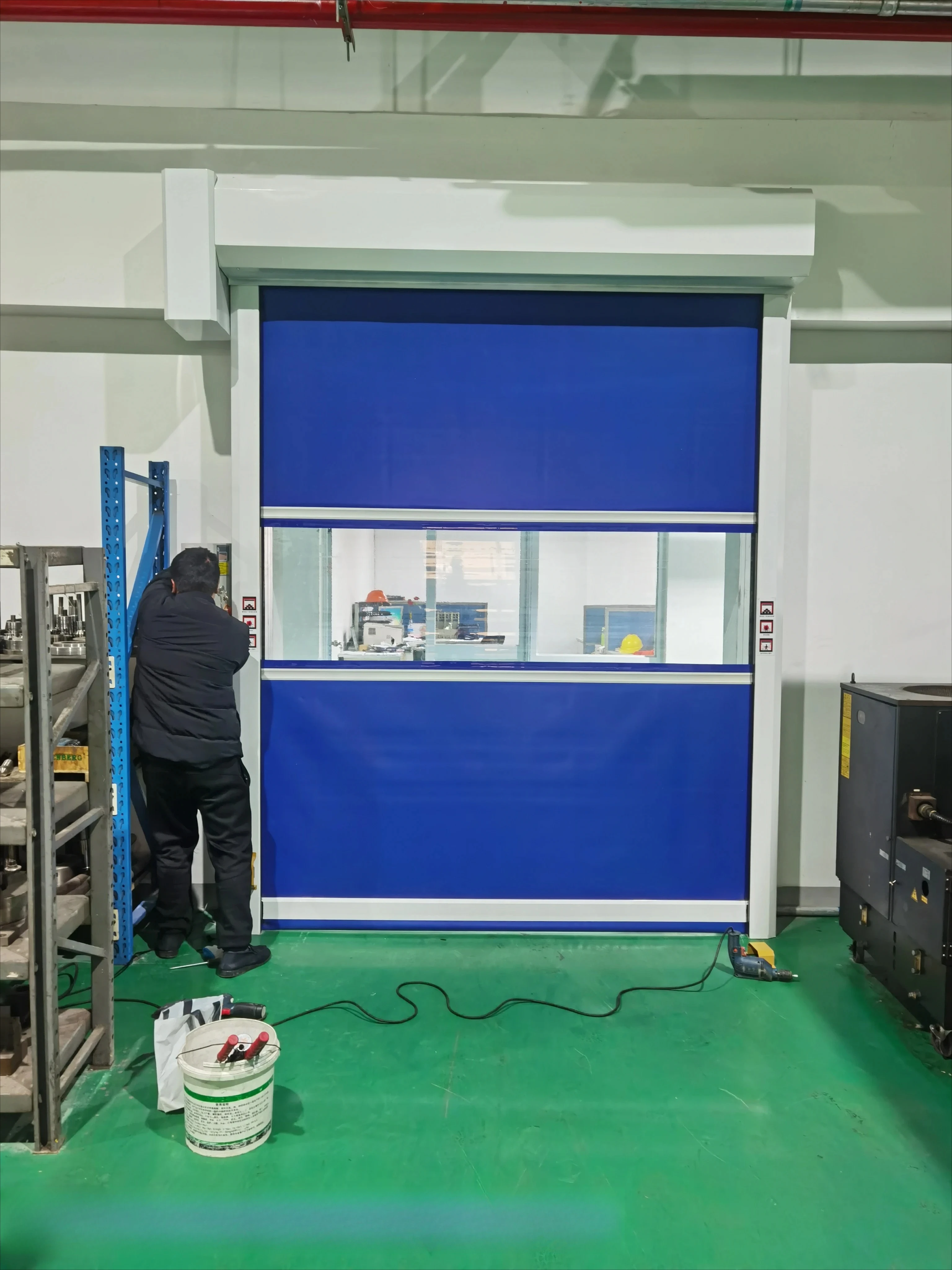 High Quality Customized PVC Polymer Thermal Insulated Sliding Shower Room Door Fast Industrial Bathroom Door Curtain From CN;TIA