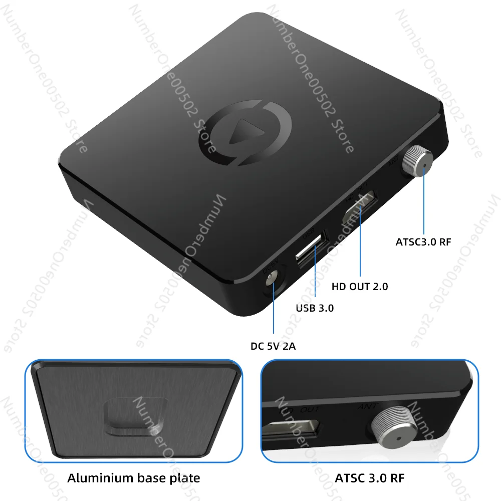 A02 4K AV1 Free To Air North America Tv Converter ATSC 3.0 Full HD ATSC30 TV Box Tuner Android Astc Decoder