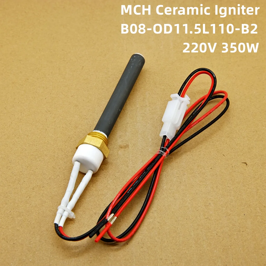 Electronic ceramic Igniter 220V 350W wood chip particle oven ignition rod, biofuel heater kitchen accessories oven ignition rod