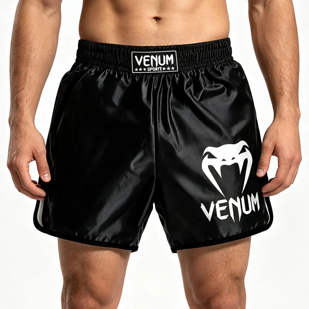Boxing Shorts Men's Quick Drying Muay Thai Training Short Pants Gym Fitness MMA Sports Exercise Shorts
