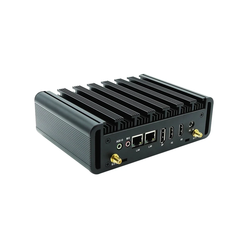 Indutrial incorporado computador i3 8145u 10110u i5 8265u 10210u i7 8557u duplo lan com 3 portas de exibição win10 pro mini pc fanless