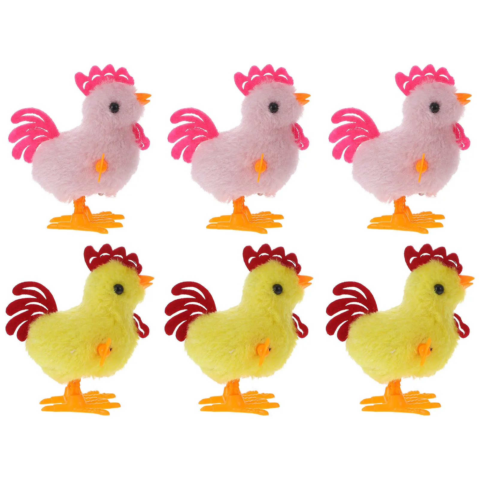 

6Pcs Decorative Simulated Chick Handicrafts Lifelike Easter Chicks Educational Home Decoration Funny Photo Props Unique