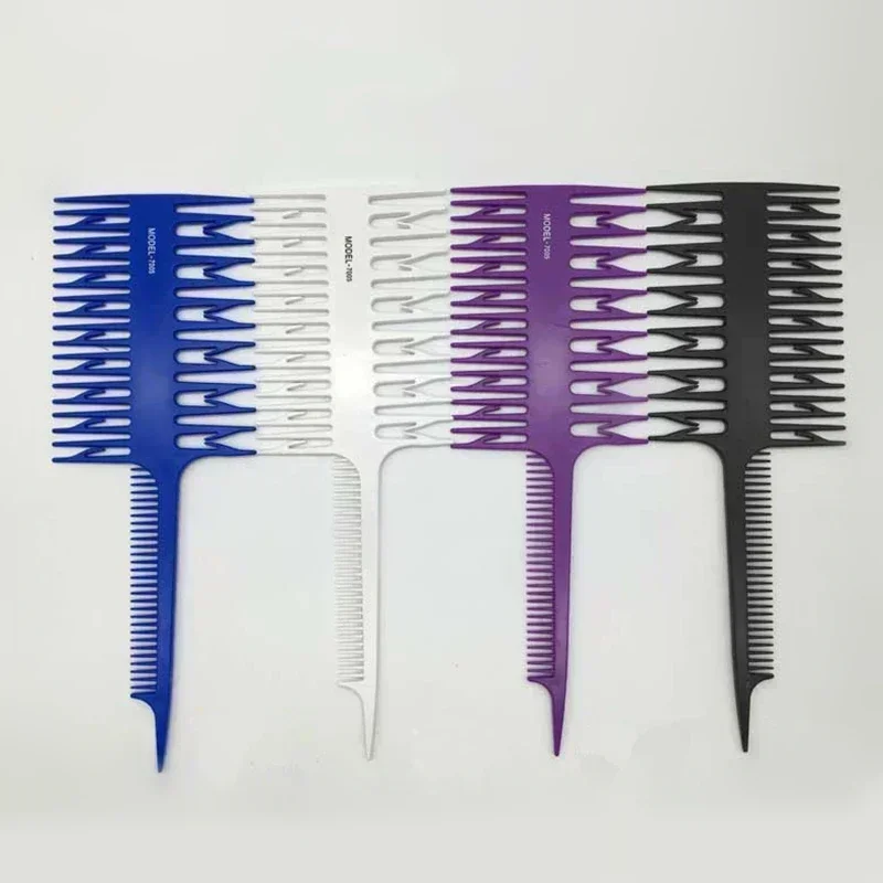 Hair Comb Hair Dyeing Highlight Hair Brush Fish Bone Rat Tail Comb Professional Barber Hairdressing Comb Salon Styling Tool