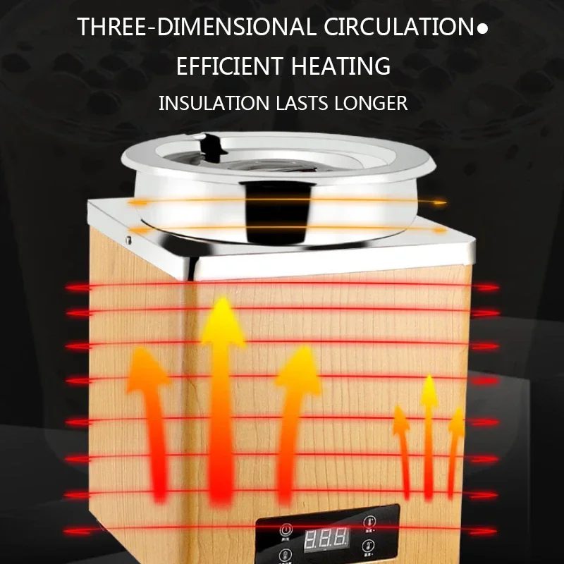 Per uso domestico 220v Scaldalatte Pentola Per Perle 7L Perla Tapioca Farina Isolamento Termico Pentola 220V/600W Pentola Elettronica per Zuppa